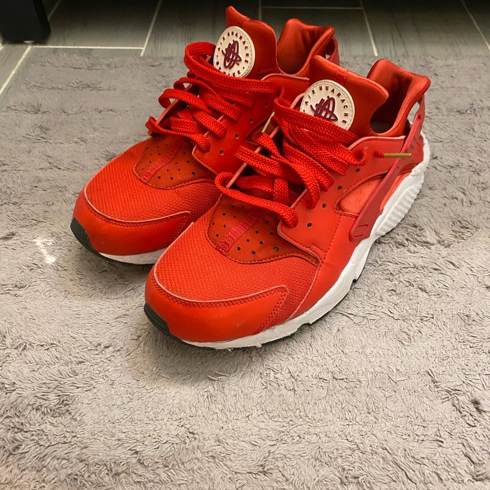 Nike Red Huarache Sneakers